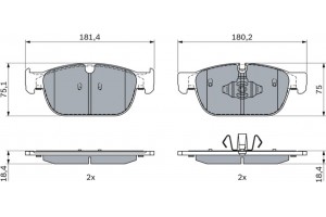 Bosch Σετ τακάκια, Δισκόφρενα - 0 986 424 599
