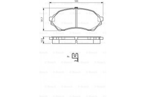 Bosch Σετ τακάκια, Δισκόφρενα - 0 986 424 610