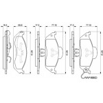 Bosch Σετ τακάκια, Δισκόφρενα - 0 986 424 611