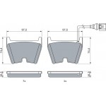 Bosch Σετ τακάκια, Δισκόφρενα - 0 986 424 613
