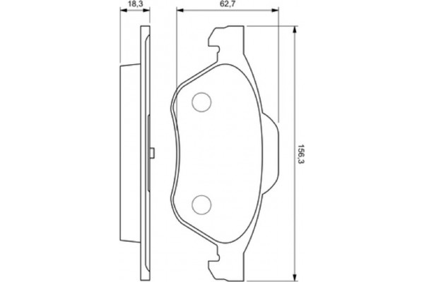 Bosch Σετ τακάκια, Δισκόφρενα - 0 986 494 034