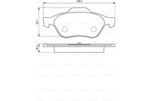 Bosch Σετ τακάκια, Δισκόφρενα - 0 986 494 034