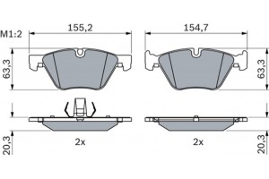 Bosch Σετ τακάκια, Δισκόφρενα - 0 986 424 621