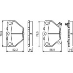 Bosch Σετ τακάκια, Δισκόφρενα - 0 986 424 630