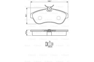 Bosch Σετ τακάκια, Δισκόφρενα - 0 986 424 635