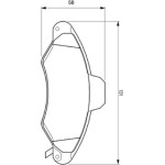 Bosch Σετ τακάκια, Δισκόφρενα - 0 986 424 644