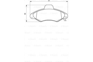 Bosch Σετ τακάκια, Δισκόφρενα - 0 986 424 644