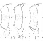 Bosch Σετ τακάκια, Δισκόφρενα - 0 986 424 648