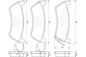 Bosch Σετ τακάκια, Δισκόφρενα - 0 986 424 648
