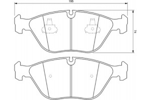 Bosch Σετ τακάκια, Δισκόφρενα - 0 986 424 649
