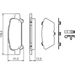 Bosch Σετ τακάκια, Δισκόφρενα - 0 986 424 650