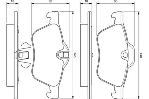 Bosch Σετ τακάκια, Δισκόφρενα - 0 986 424 652