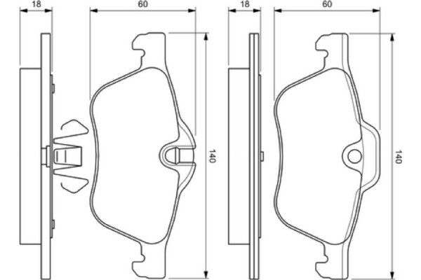 Bosch Σετ τακάκια, Δισκόφρενα - 0 986 424 652