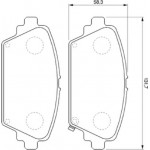 Bosch Σετ τακάκια, Δισκόφρενα - 0 986 424 663