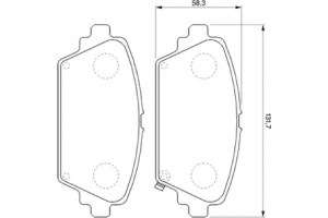 Bosch Σετ τακάκια, Δισκόφρενα - 0 986 424 663