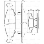 Bosch Σετ τακάκια, Δισκόφρενα - 0 986 424 666