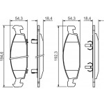 Bosch Σετ τακάκια, Δισκόφρενα - 0 986 424 666