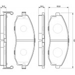 Bosch Σετ τακάκια, Δισκόφρενα - 0 986 424 670