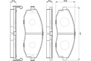Bosch Σετ τακάκια, Δισκόφρενα - 0 986 424 670