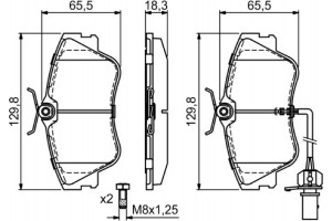 Bosch Σετ τακάκια, Δισκόφρενα - 0 986 424 672