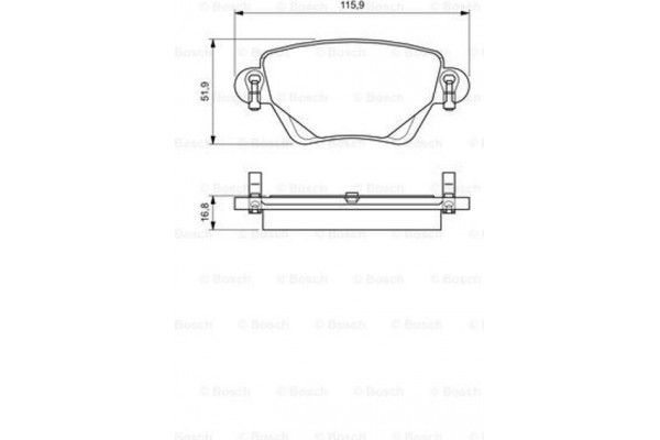 Bosch Σετ τακάκια, Δισκόφρενα - 0 986 494 046