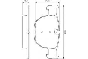 Bosch Σετ τακάκια, Δισκόφρενα - 0 986 424 687