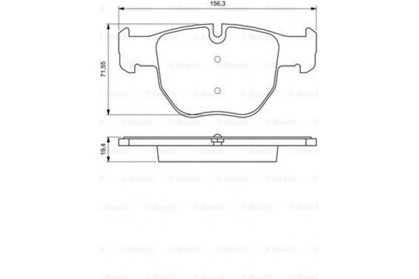 Bosch Σετ τακάκια, Δισκόφρενα - 0 986 424 687