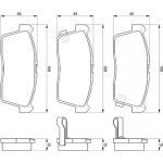 Bosch Σετ τακάκια, Δισκόφρενα - 0 986 424 695