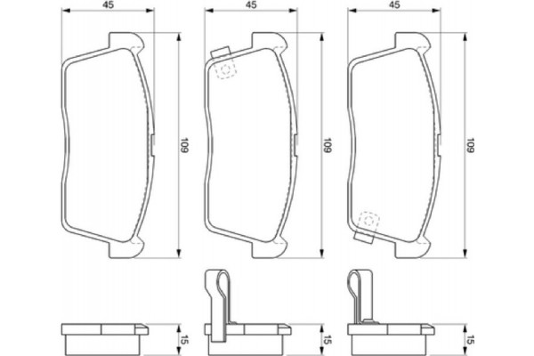Bosch Σετ τακάκια, Δισκόφρενα - 0 986 424 695