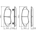 Bosch Σετ τακάκια, Δισκόφρενα - 0 986 424 696