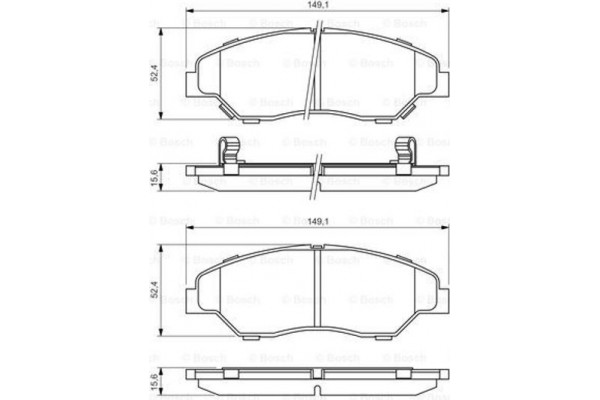 Bosch Σετ τακάκια, Δισκόφρενα - 0 986 424 696