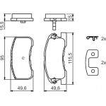 Bosch Σετ τακάκια, Δισκόφρενα - 0 986 424 697