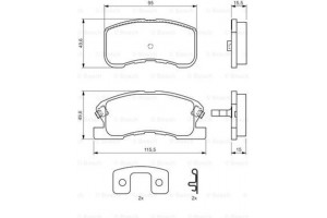 Bosch Σετ τακάκια, Δισκόφρενα - 0 986 424 697