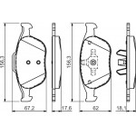 Bosch Σετ τακάκια, Δισκόφρενα - 0 986 424 701