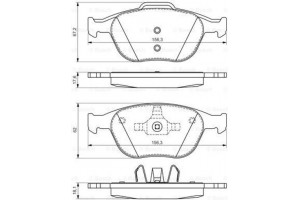 Bosch Σετ τακάκια, Δισκόφρενα - 0 986 424 701