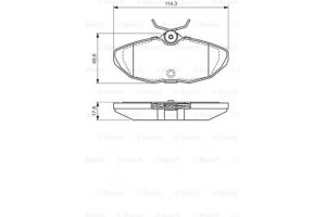 Bosch Σετ τακάκια, Δισκόφρενα - 0 986 424 702