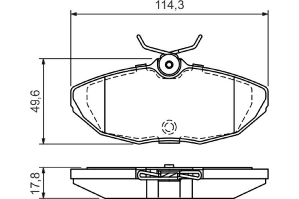 Bosch Σετ τακάκια, Δισκόφρενα - 0 986 424 702