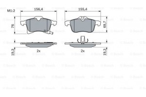 Bosch Σετ τακάκια, Δισκόφρενα - 0 986 424 707
