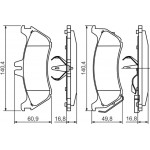 Bosch Σετ τακάκια, Δισκόφρενα - 0 986 424 708