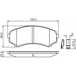Bosch Σετ τακάκια, Δισκόφρενα - 0 986 424 709