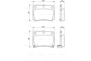 Bosch Σετ τακάκια, Δισκόφρενα - 0 986 424 711