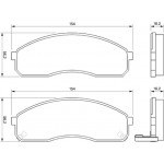 Bosch Σετ τακάκια, Δισκόφρενα - 0 986 424 714