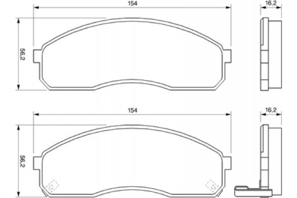 Bosch Σετ τακάκια, Δισκόφρενα - 0 986 424 714