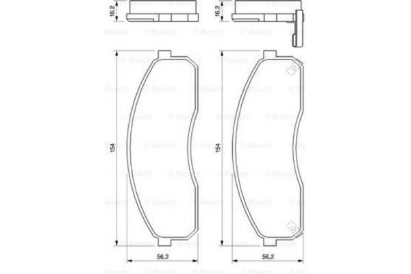 Bosch Σετ τακάκια, Δισκόφρενα - 0 986 424 714