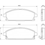 Bosch Σετ τακάκια, Δισκόφρενα - 0 986 424 715