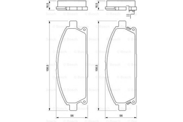 Bosch Σετ τακάκια, Δισκόφρενα - 0 986 424 715