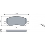 Bosch Σετ τακάκια, Δισκόφρενα - 0 986 424 716