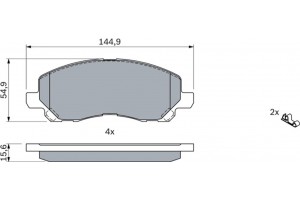 Bosch Σετ τακάκια, Δισκόφρενα - 0 986 424 716