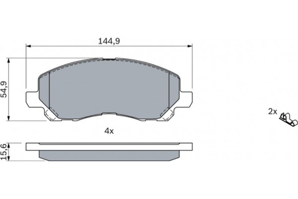 Bosch Σετ τακάκια, Δισκόφρενα - 0 986 424 716