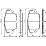 Bosch Σετ τακάκια, Δισκόφρενα - 0 986 424 719